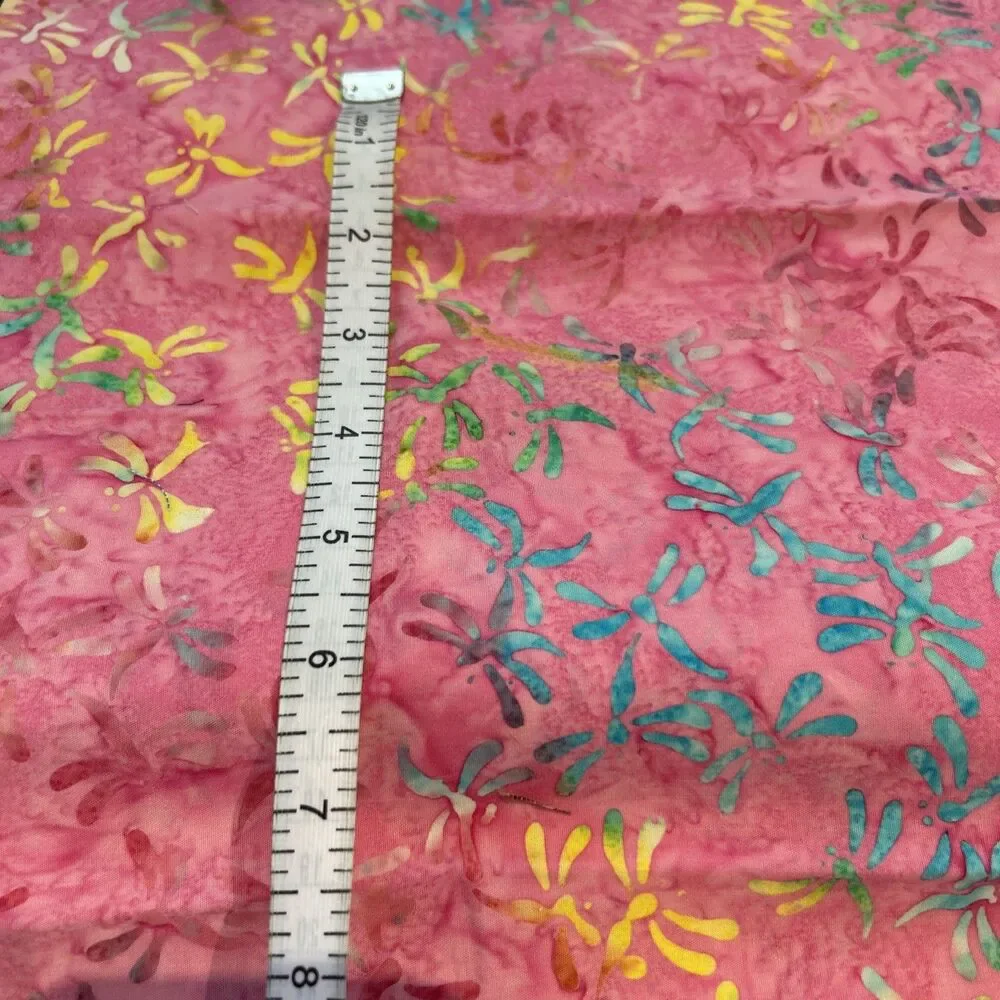 Batik Fabric 8 Pc  Lot Quilting Crafts Sewing Art Project Cotton Prints